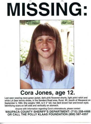 Cora Jones Missing Poster
