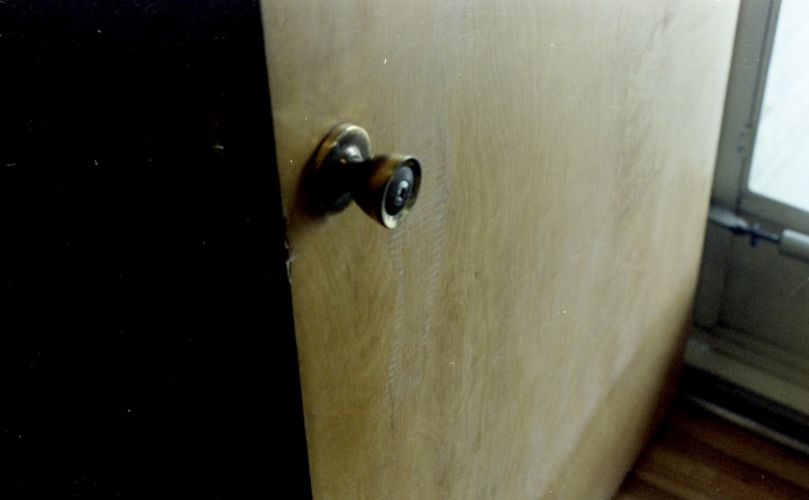 Crime Scene, another picture of the door