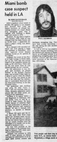 Newspaper clipping Paul Jacobson