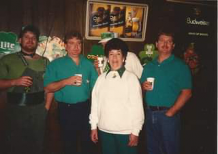 Wink’s Bar & Grill – Corey Wieneke (far left) with other members of the Wieneke family