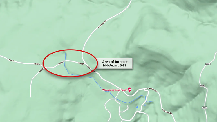 Map showing campsite where Kylen Schulte and Crystal Turner were killed